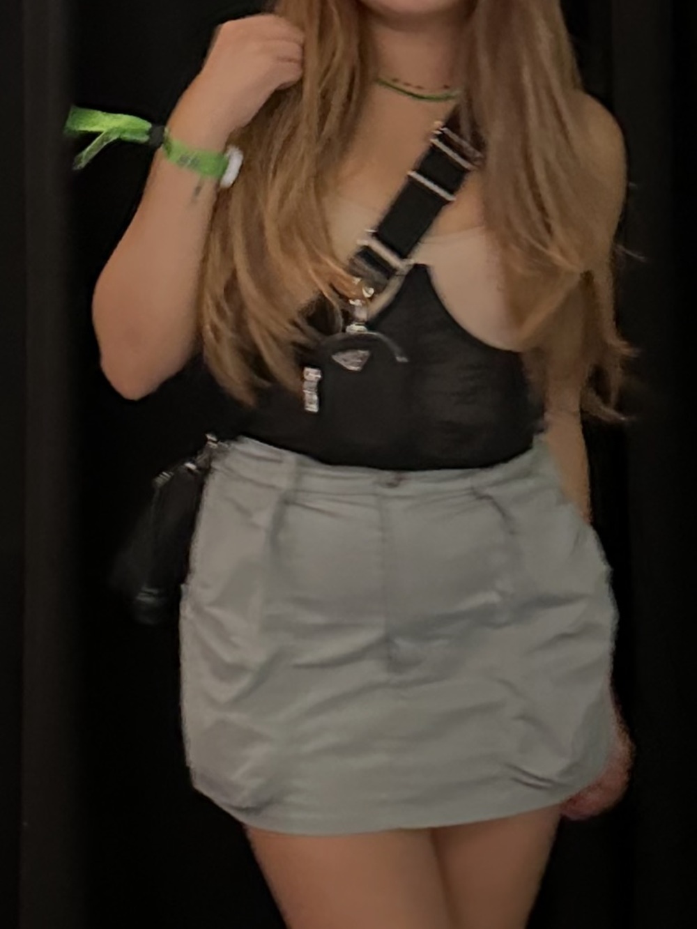 Forever 21 Mini Skirt in Sage